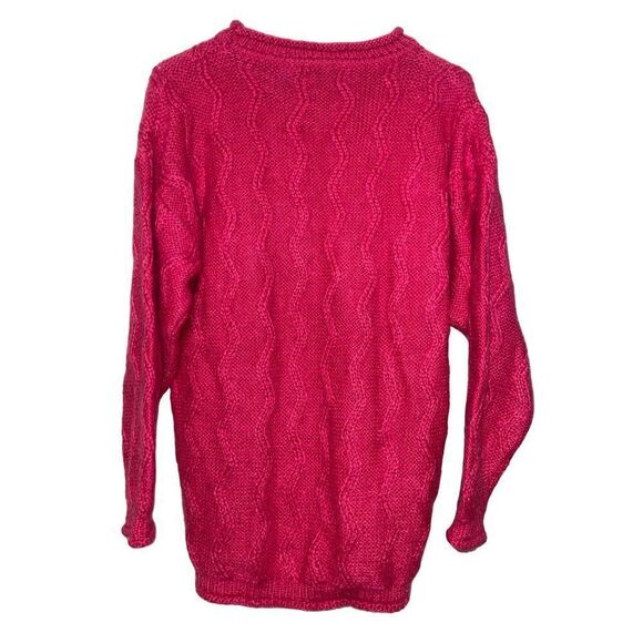 Allison Blair Barbiecore Pink Mohair Wool Blend Pullover Sweater Size Med - Picture 6 of 16